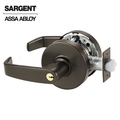 Sargent 10 Line Series Cylindrical Lock Mechanical Storeroom or Closet L Trim L Rose Strike Lip Length 1-1/4 SRG-28-10G04-LL-10BE